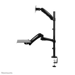Neomounts by Newstar Desk Mount (clamp & grommet) for a Monitor (10-27" screen) AND Keyboard & Mouse (Height Adjustable) - Black										